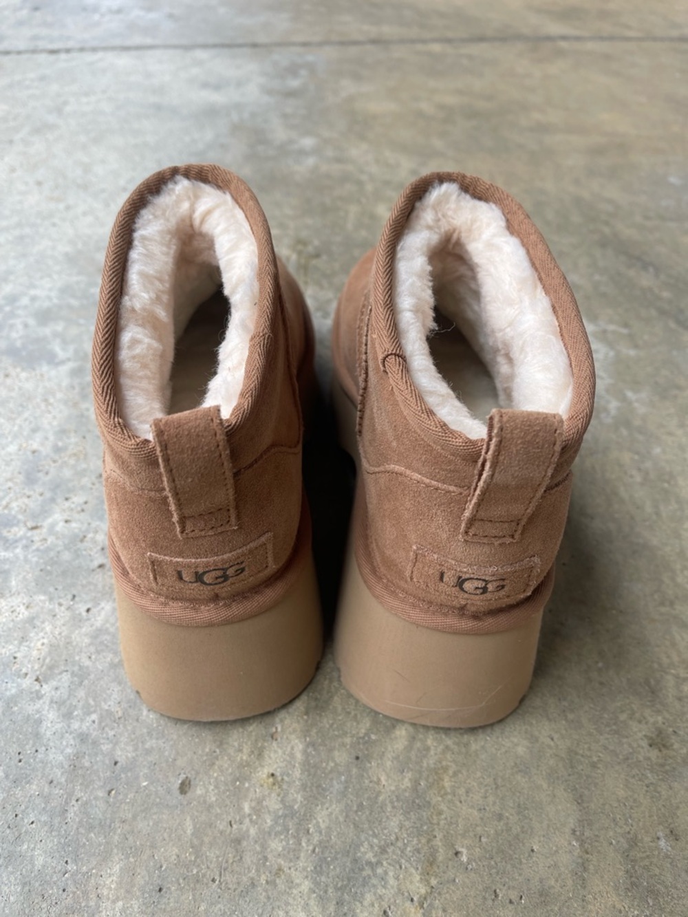 NWT UGG Classic Ultra Mini New Heights Chestnut Womens Size 9 Boot Platform - Picture 5 of 8